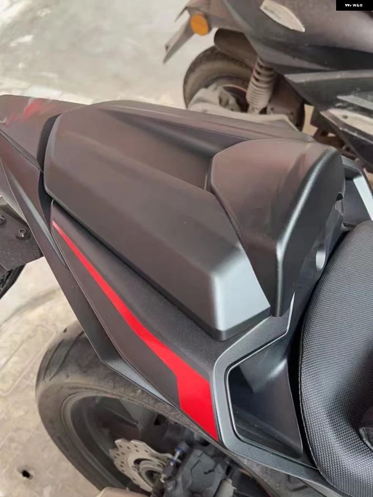 並行輸入品オートバイ バイク パッセンジャー リア フェアリング シートカウルカバー 2019-22 ホンダ CB500F CBR500R CBR F R レッド ブラック カーボン_2