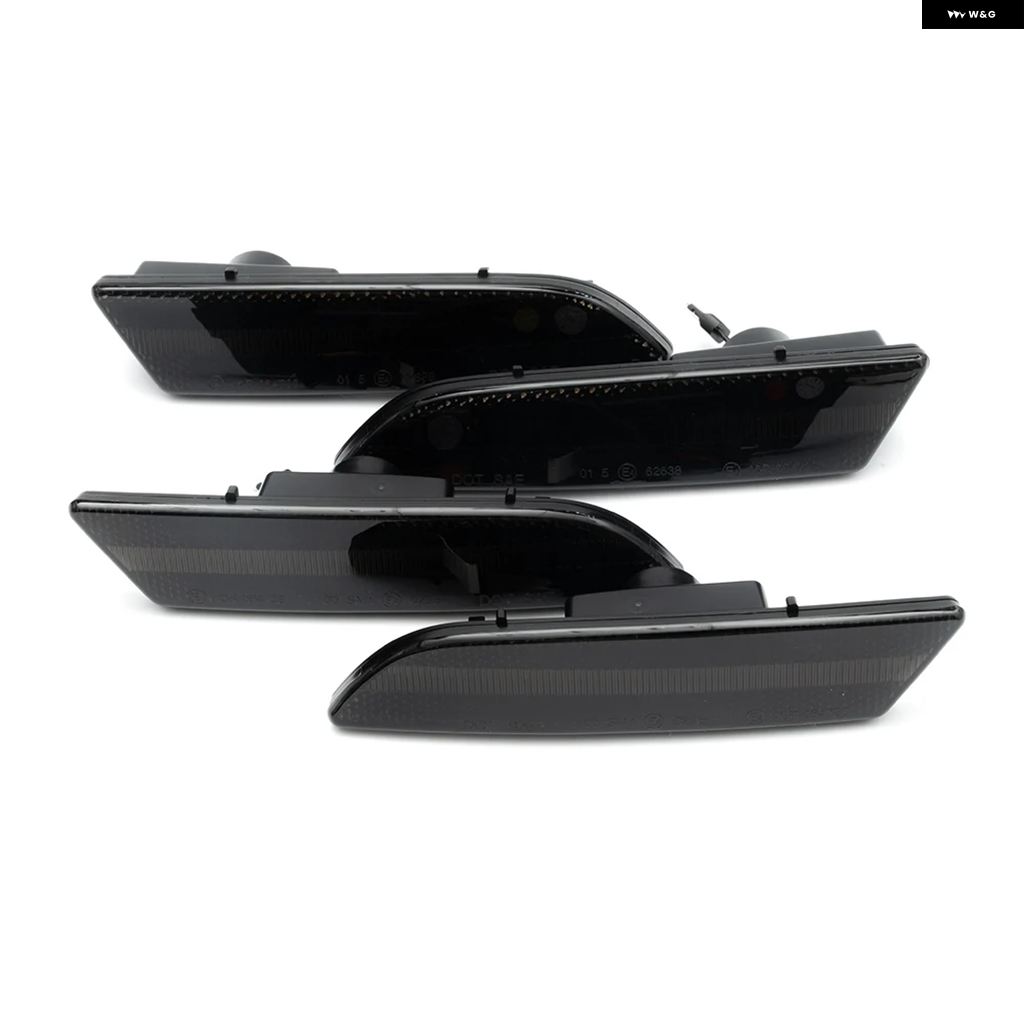 ブランド登録なし - 並行輸入品4PCS LED側面 目じるしともし火 バンパー 向こう正面 琥珀色 後押し赤いこと ウィンカーライト 2004-07 -2008 クライスラー 差し交わす火の手