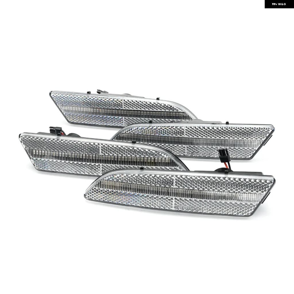 ブランド登録なし - 並行輸入品4PCS LED側面 目じるしともし火 バンパー 向こう正面 琥珀色 後押し赤いこと ウィンカーライト 2004-07 -2008 クライスラー 差し交わす火の手
