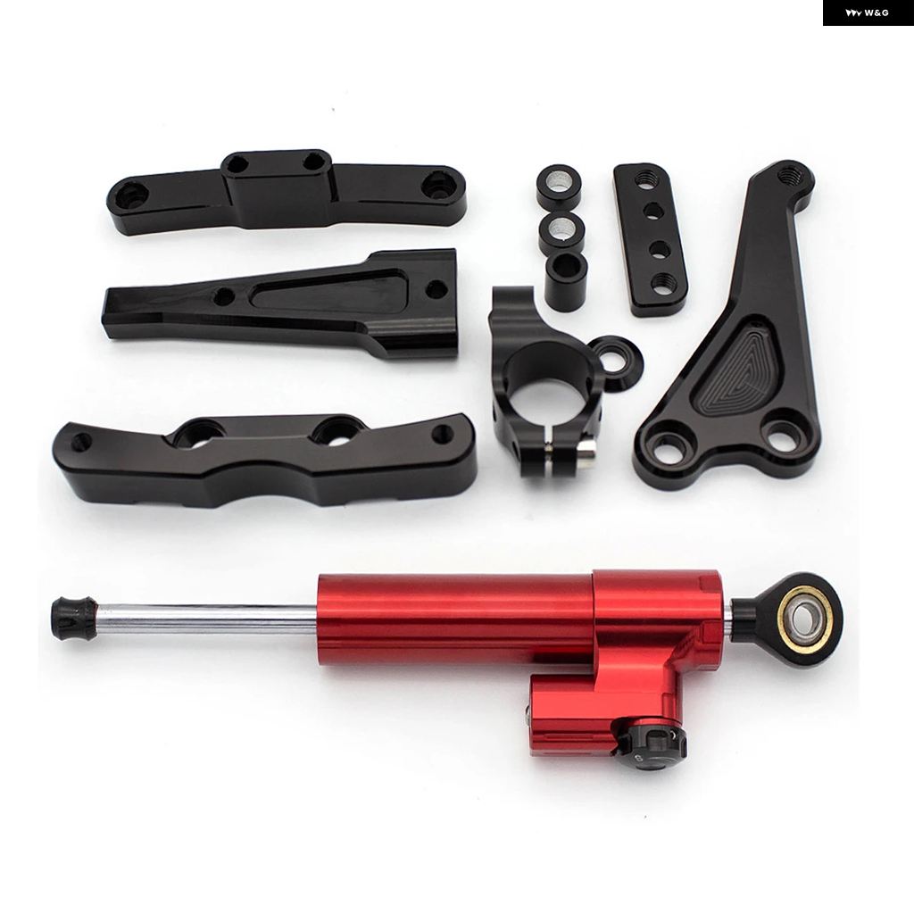 並行輸入品ホンダ CB650F CB 650F 2014 2015 2016 2018 2019 ファイバーカーボン オートバイ バイク スタビライザー ステアリング ダンパー ブラケットの画像