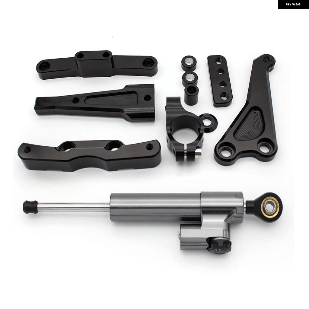 並行輸入品ホンダ CB650F CB 650F 2014 2015 2016 2018 2019 ファイバーカーボン オートバイ バイク スタビライザー ステアリング ダンパー ブラケットの画像