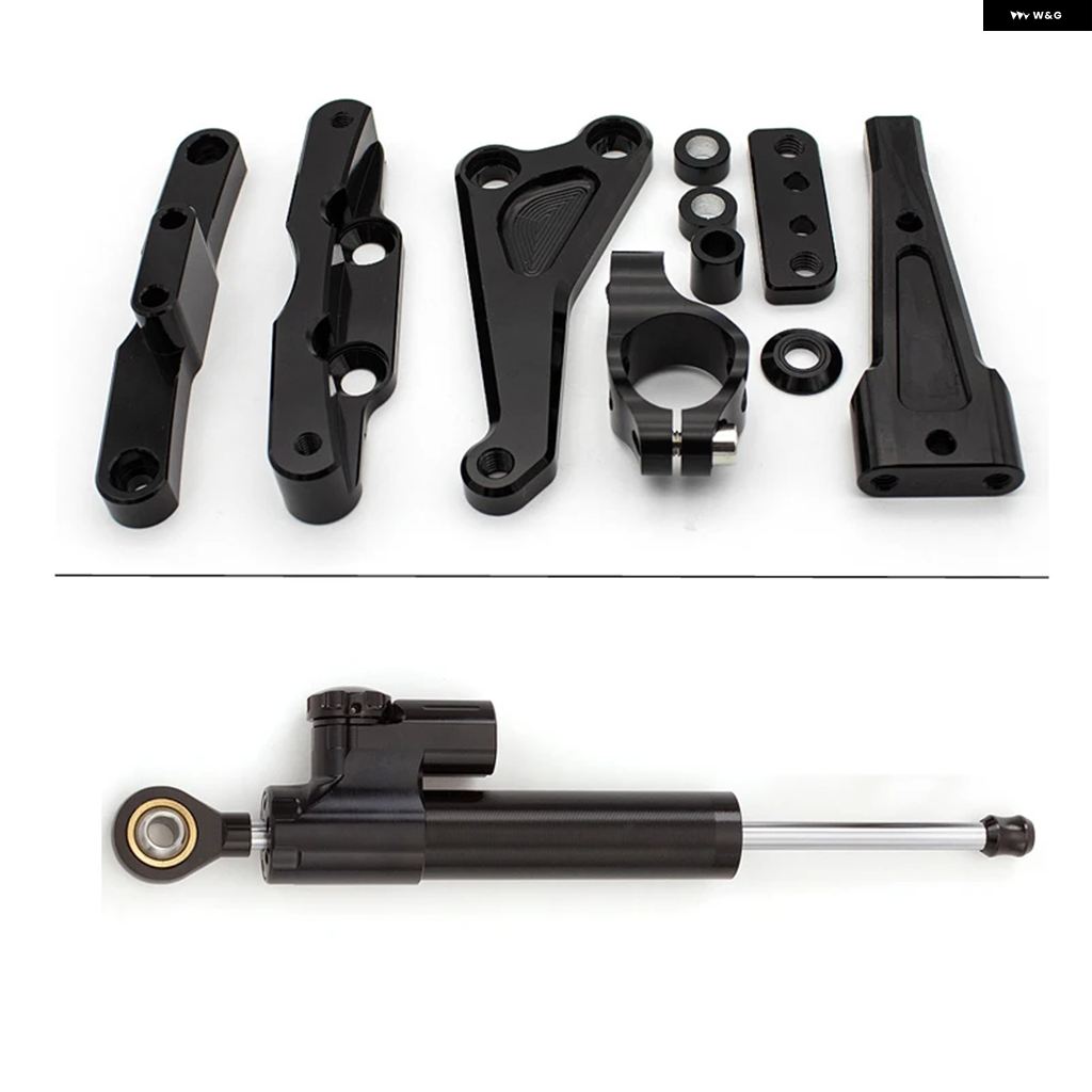 並行輸入品ホンダ CB650F CB 650F 2014 2015 2016 2018 2019 ファイバーカーボン オートバイ バイク スタビライザー ステアリング ダンパー ブラケットの画像