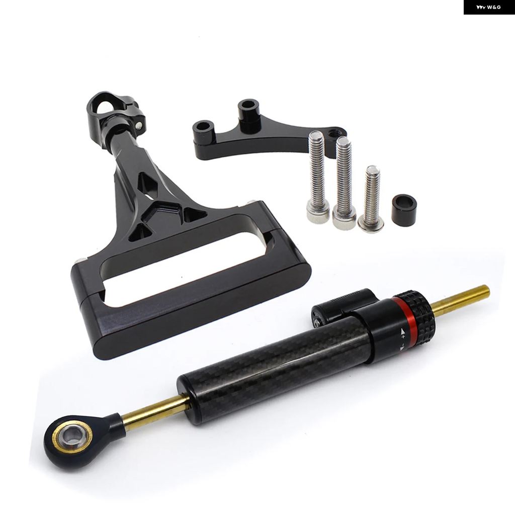 並行輸入品カワサキ Z750 Z750R 2003-2013 2004 2005 2006 ファイバーカーボン CNC ステアリング ダンパー スタビライザー セーフティ コントロール ブの画像