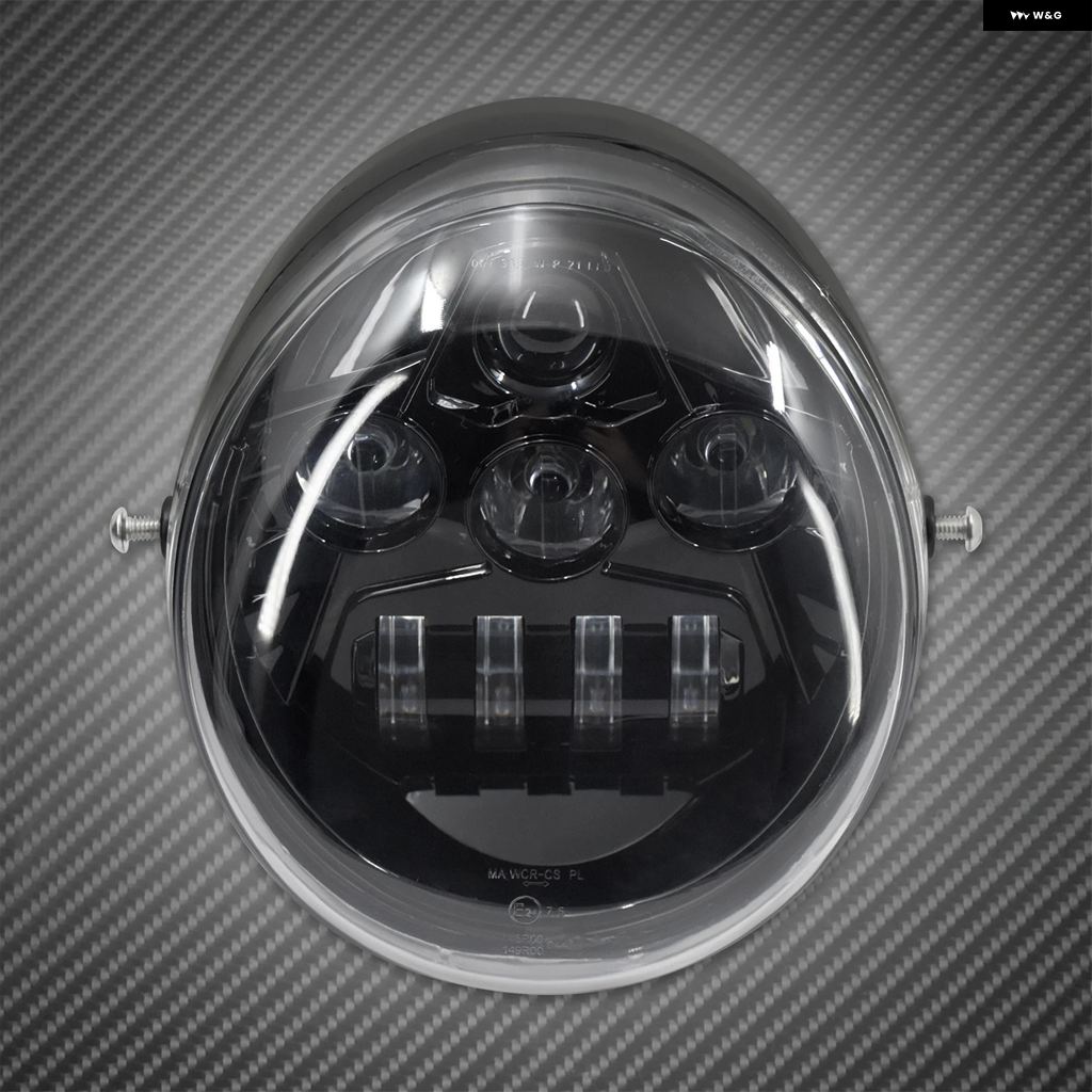 並行輸入品オートバイ バイク アクセサリー LED ヘッドライト プロテクター ヘッドランプ ローハイビーム ヘッドライト ハーレー Vロッド マッスルロッの画像