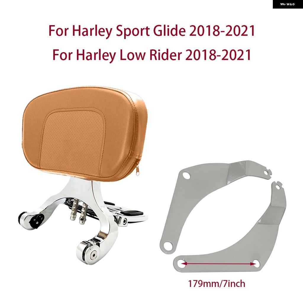 並行輸入品オートバイ バイク ドライバー/パッセンジャーバックレスト ハーレー ソフテイル スポーツグライド FLSB ローライダー FXLR FXLRS 2018-2021の画像
