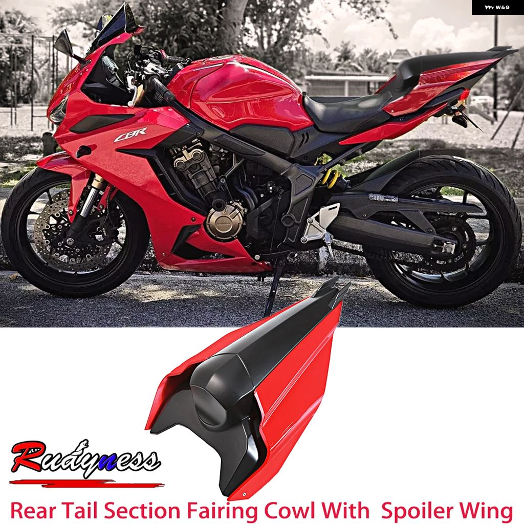 並行輸入品リアパッセンジャーテールセクション フェアリング カウル ドラゴンロアウィング スタイル ホンダ CBR650R CB650R 2019-2023_3