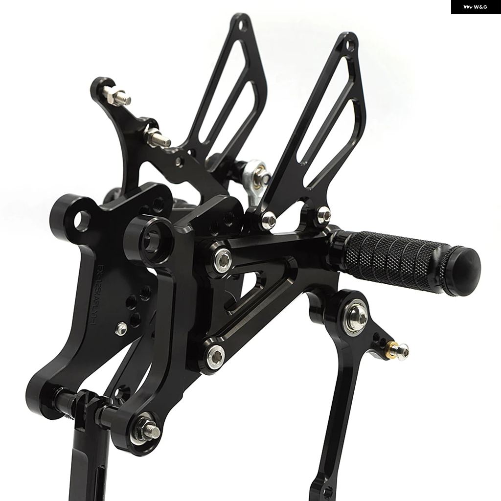 並行輸入品CNC オートバイ バイク フットペグ リアセット フットレスト フットペダル リアセット アプリリア RS125 2T RS 125 1996-2004-10_3