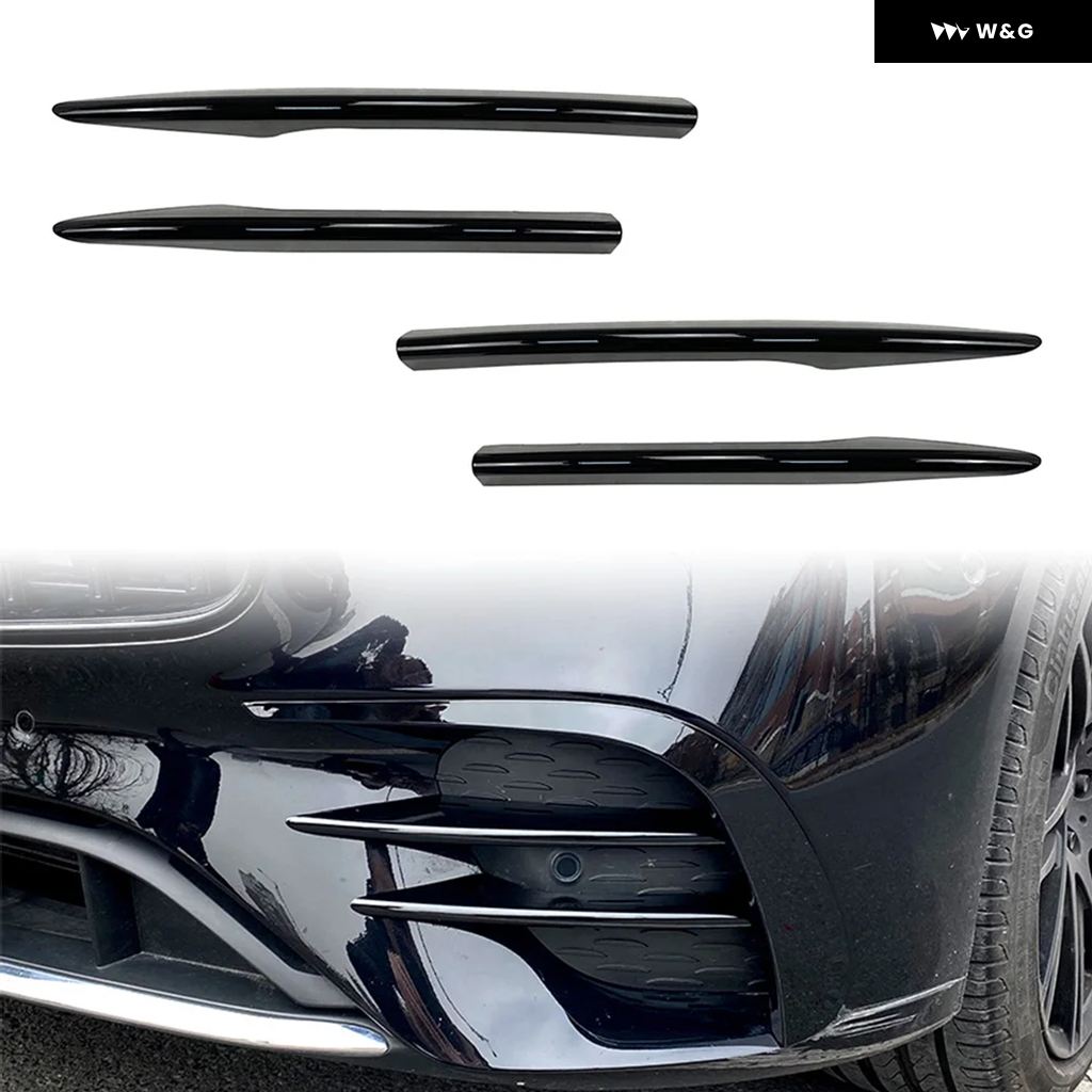 並行輸入品4個 車用フロント バンパー フォグランプ ランプ 装飾 カバー トリム メルセデス ベンツ E クラス W213 E260 E300 E450 E53 2021-23の画像
