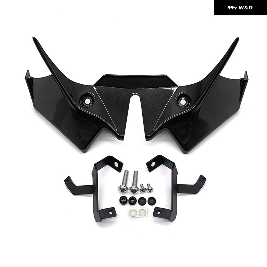 並行輸入品カワサキ Z 650 Z650 2021-2024 オートバイ バイク フロントスポイラー ウィングレット エアロダイナミックウィングスポイラー フロント フェの画像