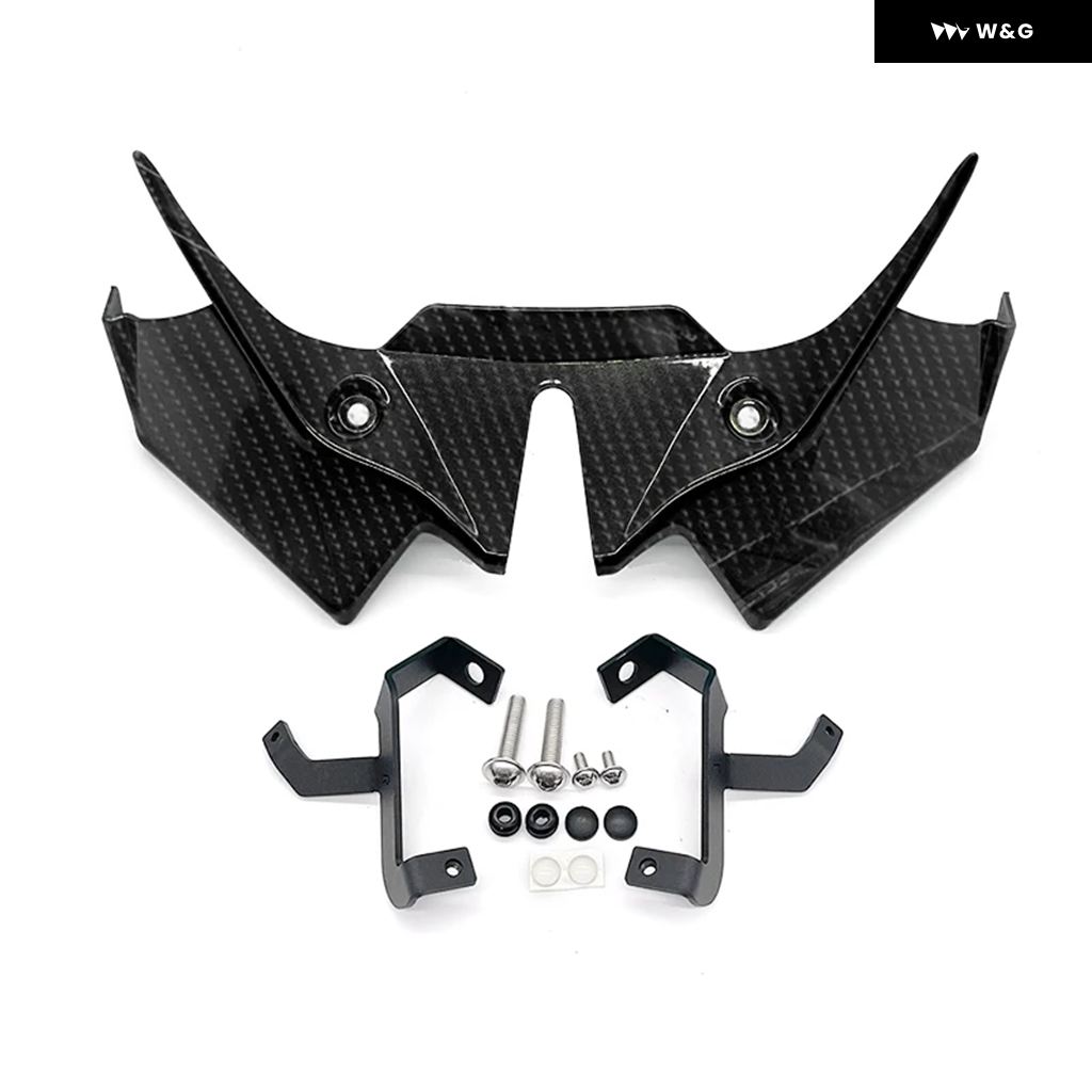 並行輸入品カワサキ Z 650 Z650 2021-2024 オートバイ バイク フロントスポイラー ウィングレット エアロダイナミックウィングスポイラー フロント フェの画像