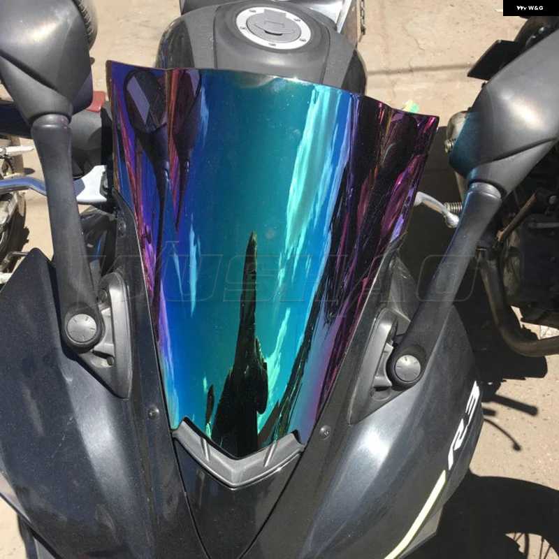 並行輸入品YZFR25 ウィンドスクリーン ウインドシールド 2013-18 ヤマハ YZF R25 R3 フロントウィンドデフレクター ダブルバブル YZF-R25 R3_2