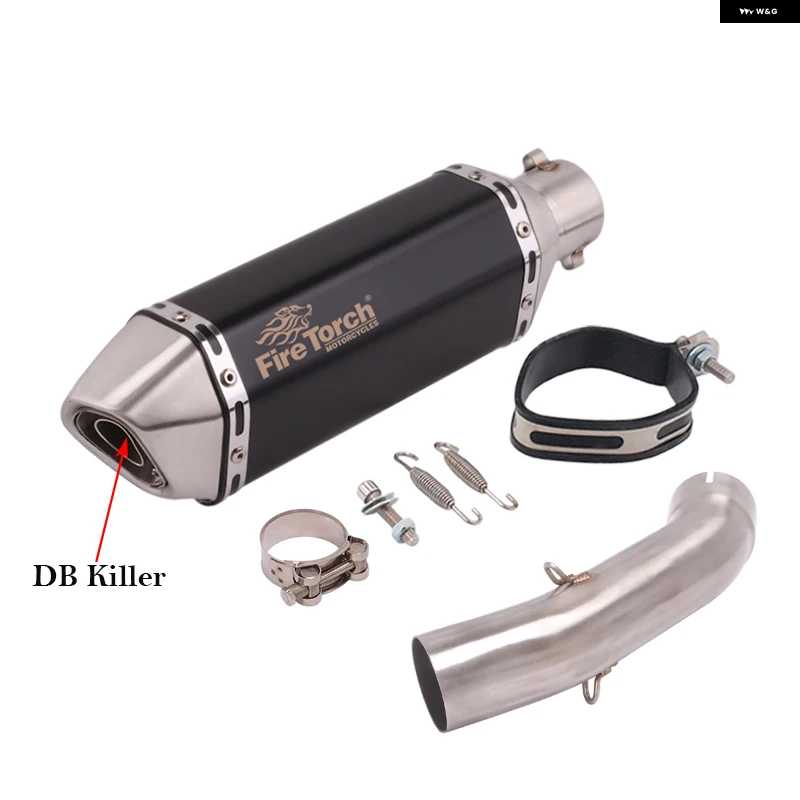 並行輸入品スリップオン KTM DUKE 125 200 250 390 アドベンチャー KTM125 2020 - 2023 ADV オートバイ バイク 排気エスケープ ミッドリンク パイプ マ
