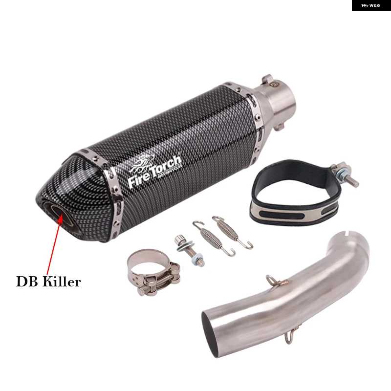 並行輸入品スリップオン KTM DUKE 125 200 250 390 アドベンチャー KTM125 2020 - 2023 ADV オートバイ バイク 排気エスケープ ミッドリンク パイプ マ