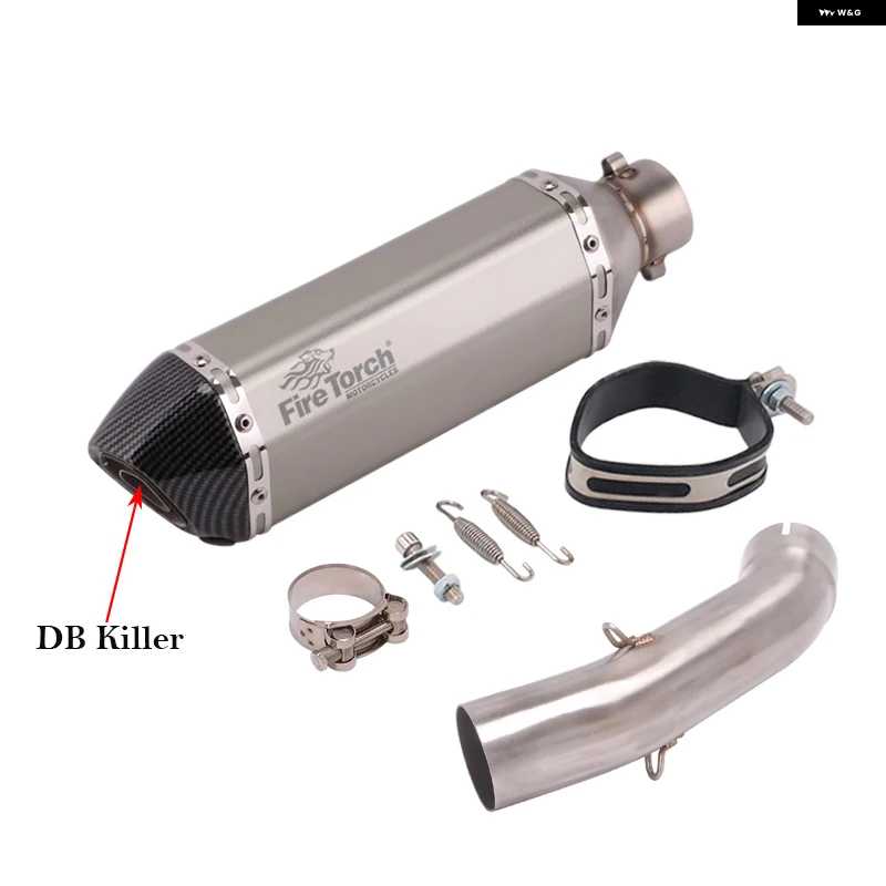 並行輸入品スリップオン KTM DUKE 125 200 250 390 アドベンチャー KTM125 2020 - 2023 ADV オートバイ バイク 排気エスケープ ミッドリンク パイプ マ