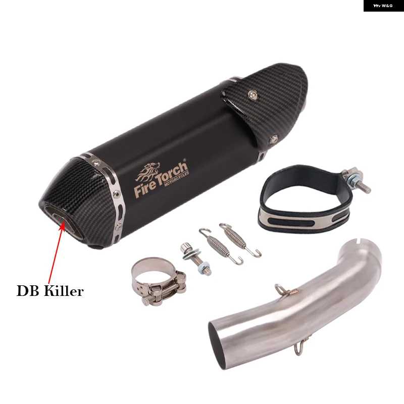 並行輸入品スリップオン KTM DUKE 125 200 250 390 アドベンチャー KTM125 2020 - 2023 ADV オートバイ バイク 排気エスケープ ミッドリンク パイプ マ