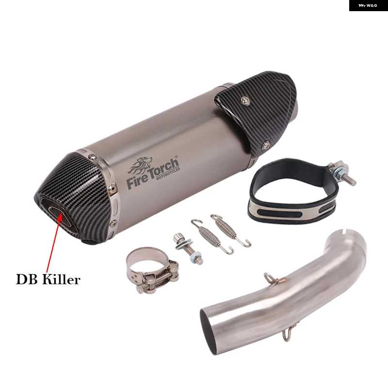 並行輸入品スリップオン KTM DUKE 125 200 250 390 アドベンチャー KTM125 2020 - 2023 ADV オートバイ バイク 排気エスケープ ミッドリンク パイプ マ