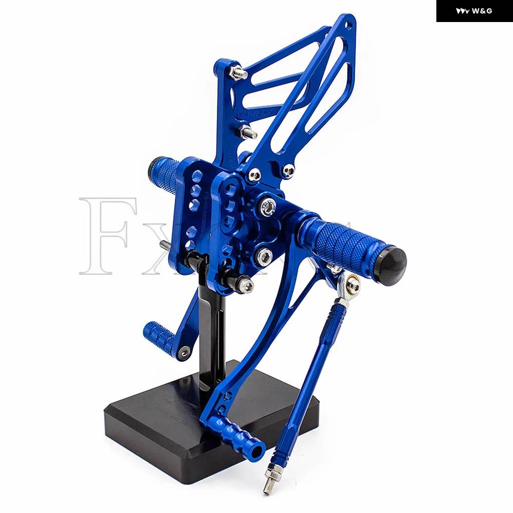 並行輸入品スズキ GSXR1000 K5 K6 2005-2006 オートバイ リアセット フットレスト フットペグ CNC 合金 ペダル リアセット_5