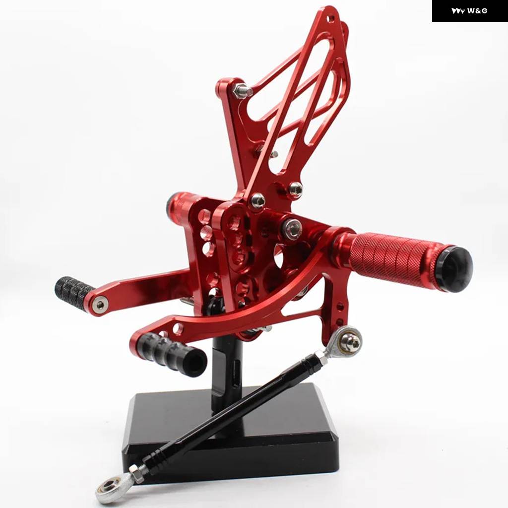 並行輸入品スズキ GSXR1000 K5 K6 2005-2006 オートバイ リアセット フットレスト フットペグ CNC 合金 ペダル リアセット_1