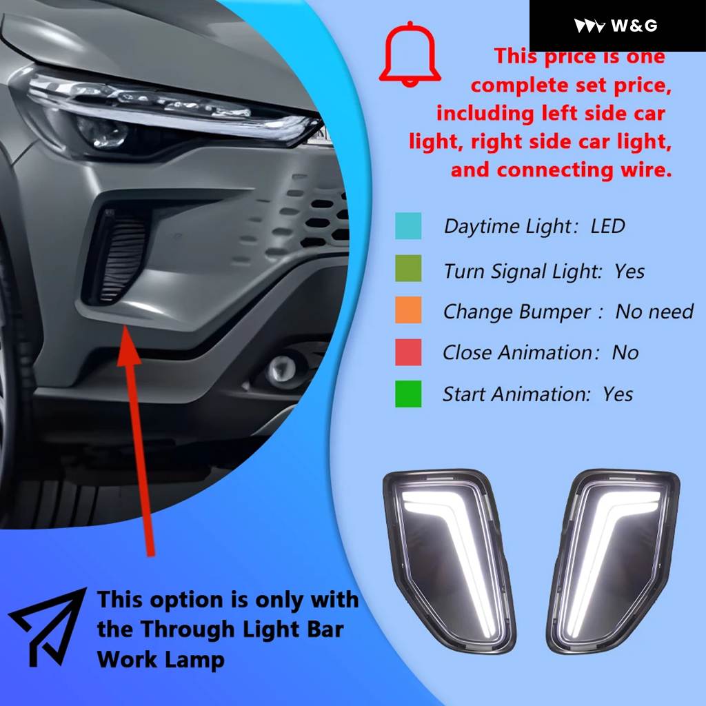 トヨタ車用 LEDライト付きバンパー トヨタ カローラ クロス 2024 フロント バンパー アップグレード LED