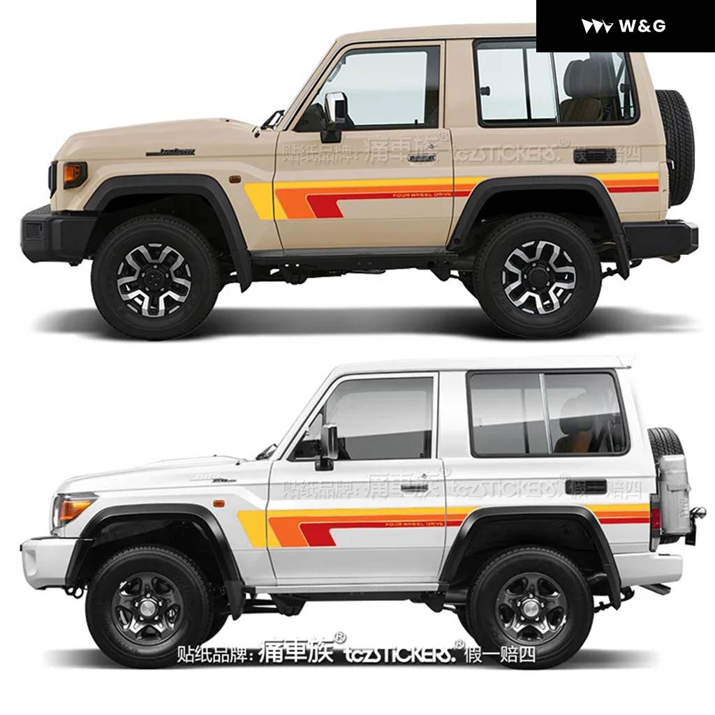 車用 ステッカー トヨタ ランドクルーザー LJ70 LJ71 BJ73 BJ74 ボディ