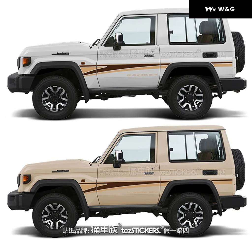 車用 ステッカー トヨタ ランドクルーザー LJ70 LJ71 BJ73 BJ74 ボディ