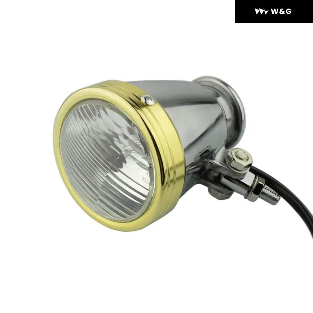 オートバイ バイク H4 60/55W レトロ ヘッドライト 4インチ ヘッドランプ ボトム マウント 汎用 ハーレー カフェ レカー ホンダ ヤマハ 汎用の画像