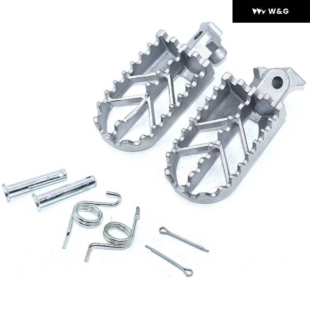 ステンレス オートバイ バイク フットペグ フットペグ レスト ピットダート オートバイ バイク ピットスタープロ XR50 CRF50 CRF70 SSR サンプスターの画像