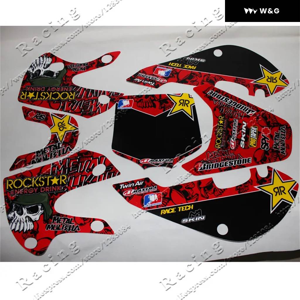 3M デカール ステッカー グラフィック 02-08 KLX110 KX65 DRZ110