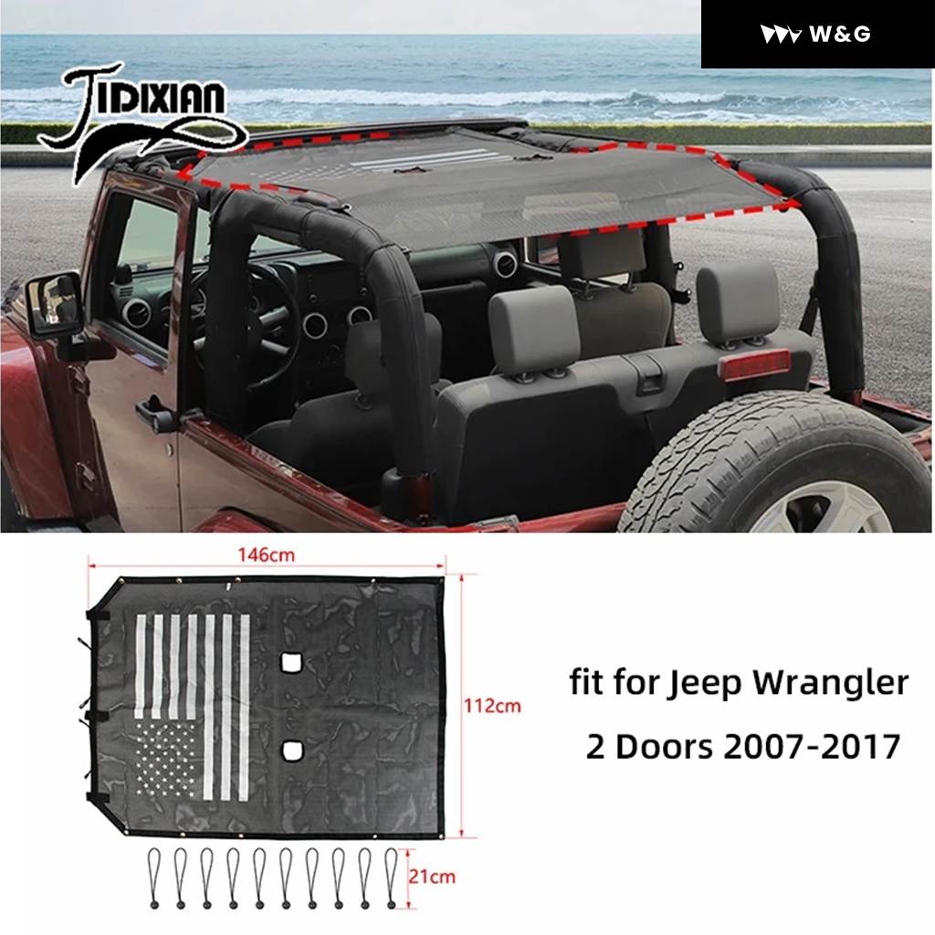 ジープ ラングラー JK 2/4ドア 2007-2017 車用ルーフトップ