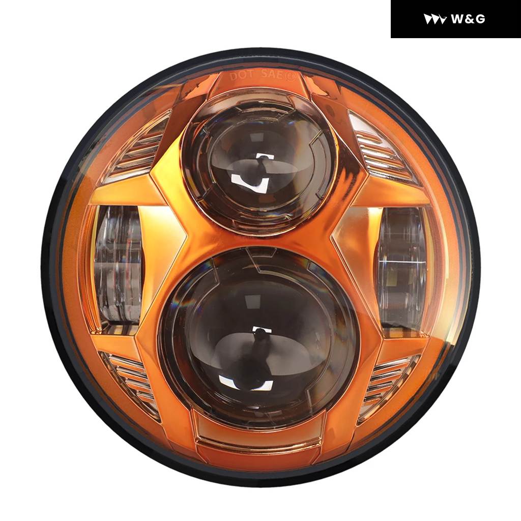 5.75インチ オートバイ バイク LED ヘッドライト ダイナ