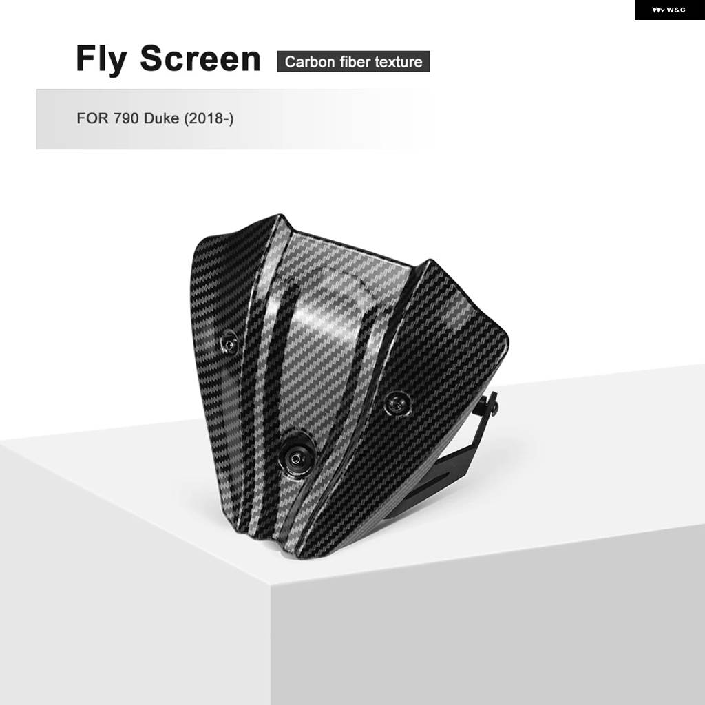 並行輸入品DUKE 790 2018- 2023 2024 2025 ミニ ウィンドシールド フロントフライスクリーン デフレクター フェアリング オートバイ アクセサリーの画像
