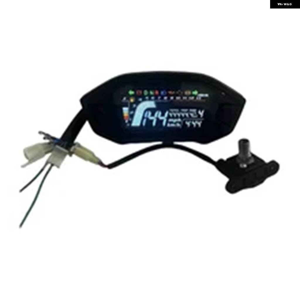 並行輸入品 バイク スピード メーター デジタルランニング距離計 オートバイ LCDランニング距離計 防水 スピードゲージ1 2 4気筒の画像