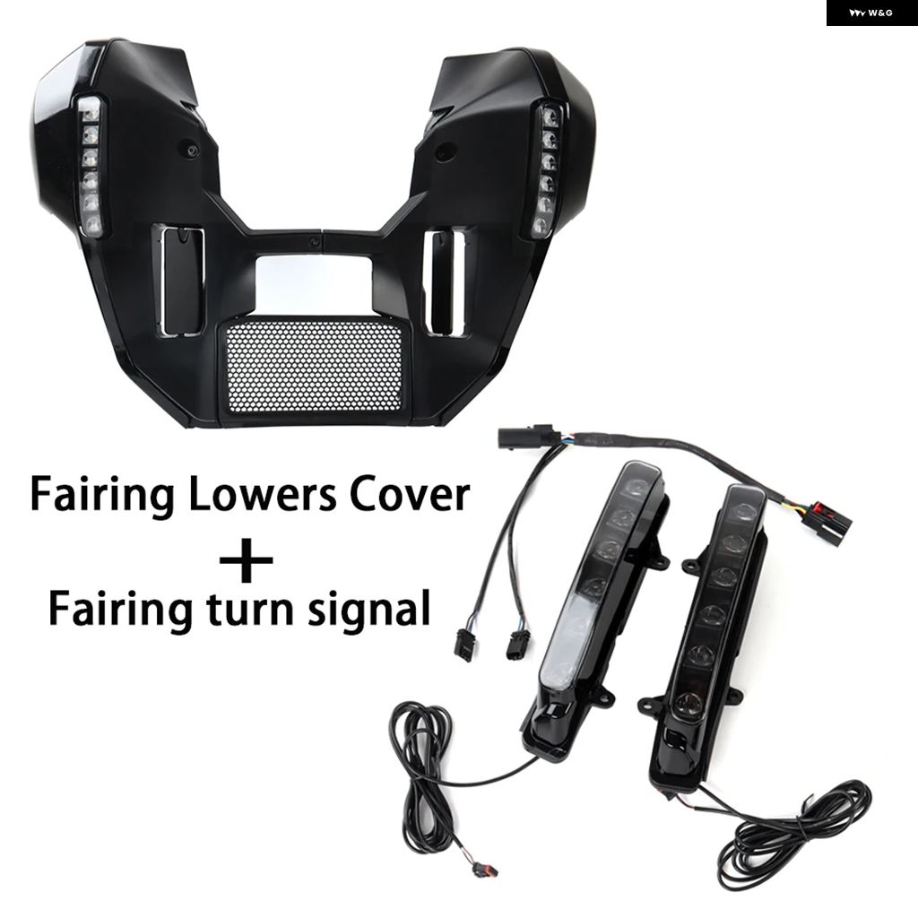 ブランド登録なし - 並行輸入品 自動二輪車 フェアリング アンダー取りまかなう ウィンカー デイタイム 駈けっくらともし火 押し並べて型絵図面 ハーレー ツーリングCVO表どおり ロードグライド 23