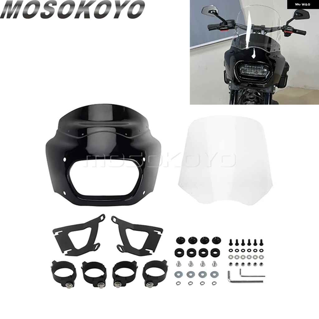 並行輸入品ヘッドライト フェアリング 48MM-55MM フォーク ハーレー