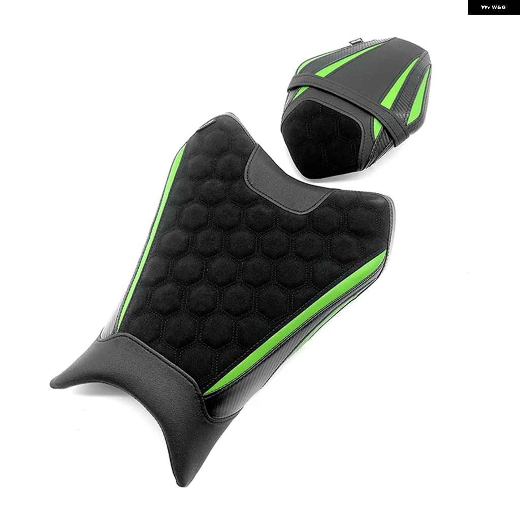 並行輸入品カワサキ ZX-6R 2019-2025 オートバイ バイク ライダー パッセンジャー ピリオン ソロ フロント リアシート クッション ZX6R アクセサリーの画像