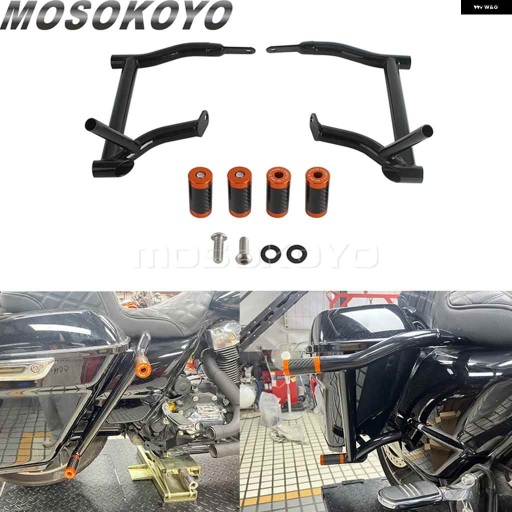 並行輸入品オートバイ バイク リア クラッシュ バー サドルバッグ