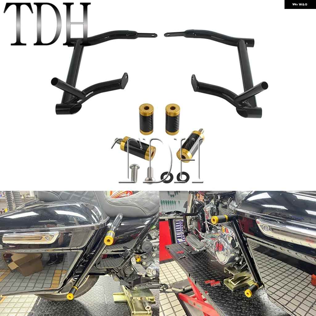 並行輸入品】オートバイ バイク サドルバッグ ガード クラッシュ バー