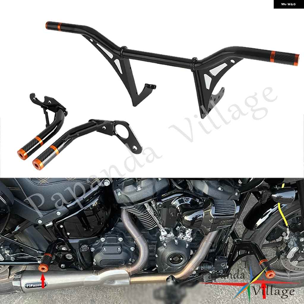 並行輸入品クラッシュ バー エンジン バンパー ガード クラッシュ スタント クラッシュ バー エンジン フレーム プロテクター ハーレー ソフテイル ロー_6