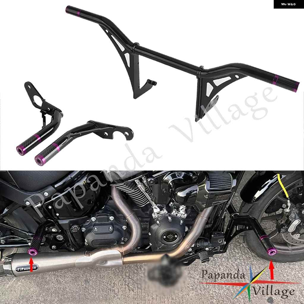 並行輸入品クラッシュ バー エンジン バンパー ガード クラッシュ スタント クラッシュ バー エンジン フレーム プロテクター ハーレー ソフテイル ロー_7