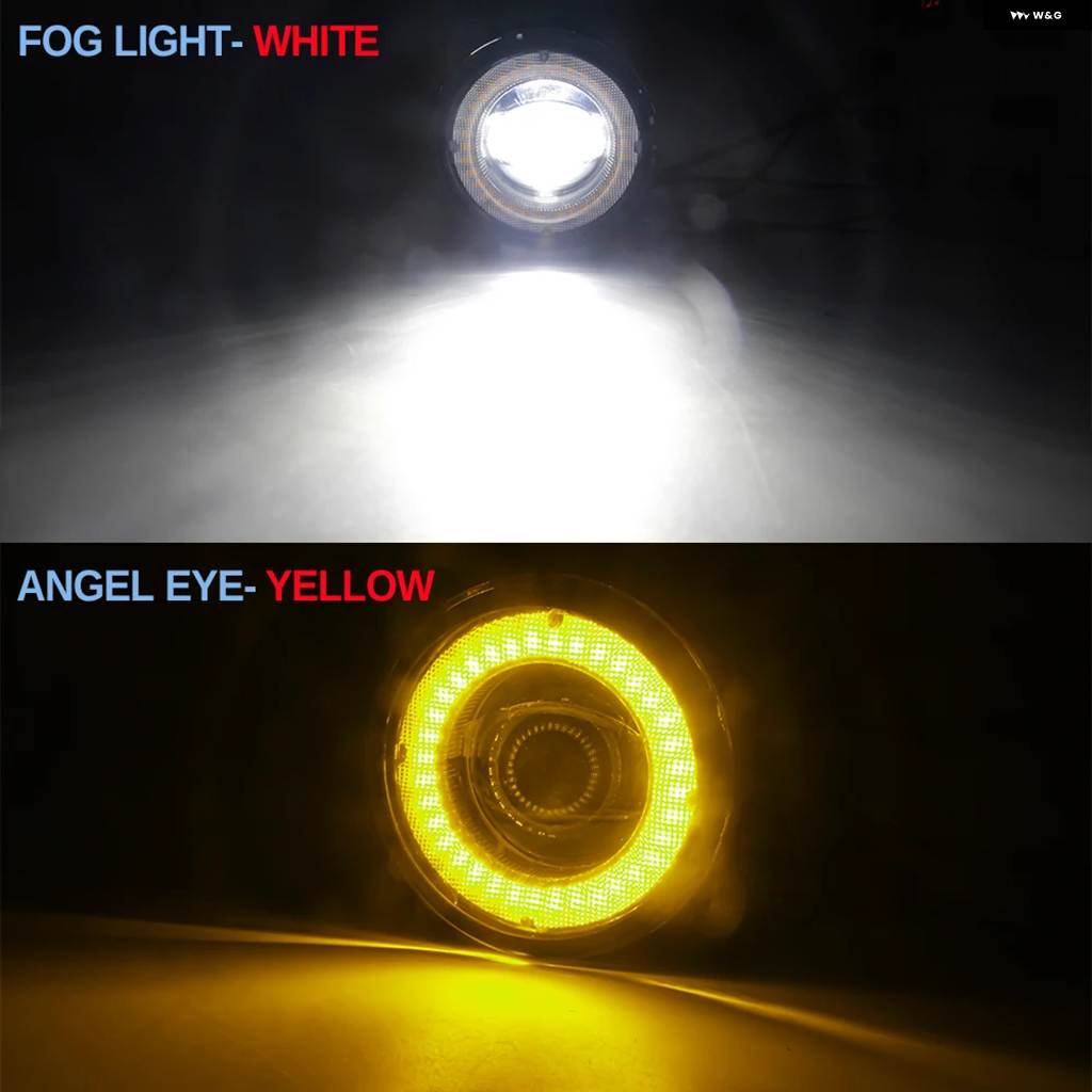 並行輸入品 30W フォグライト アセンブリ ホンダ シビック 2016-2021 タイプR カー LED レンズ エンジェルアイ DRL デイタイム ランニングの画像