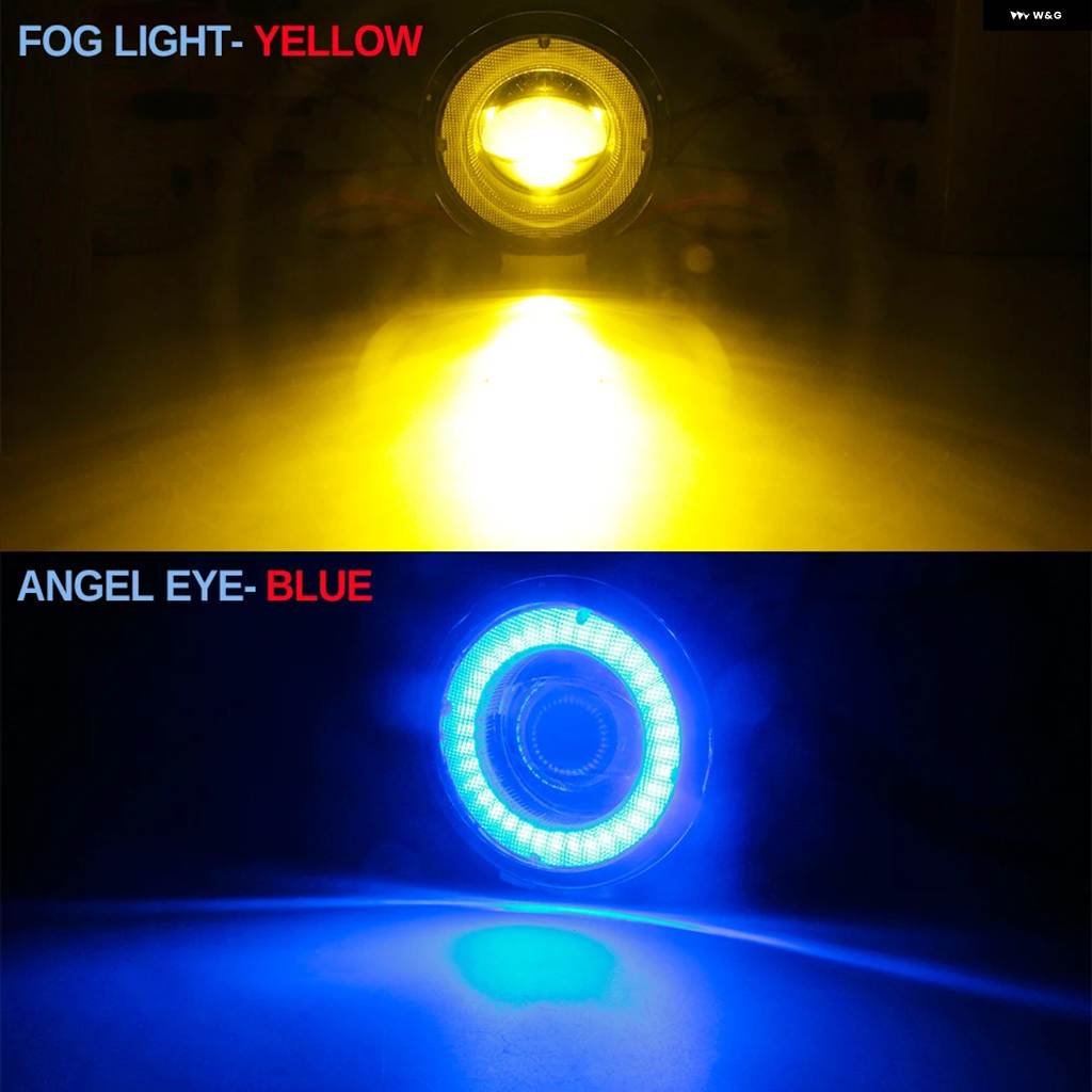 並行輸入品 30W フォグライト アセンブリ ホンダ シビック 2016-2021 タイプR カー LED レンズ エンジェルアイ DRL デイタイム ランニングの画像