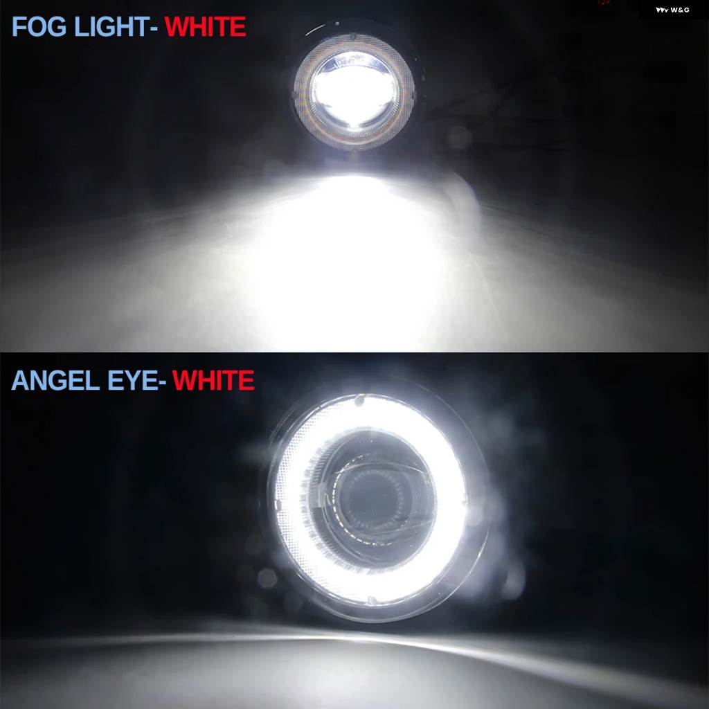 並行輸入品 30W フォグライト アセンブリ ホンダ シビック 2016-2021 タイプR カー LED レンズ エンジェルアイ DRL デイタイム ランニングの画像