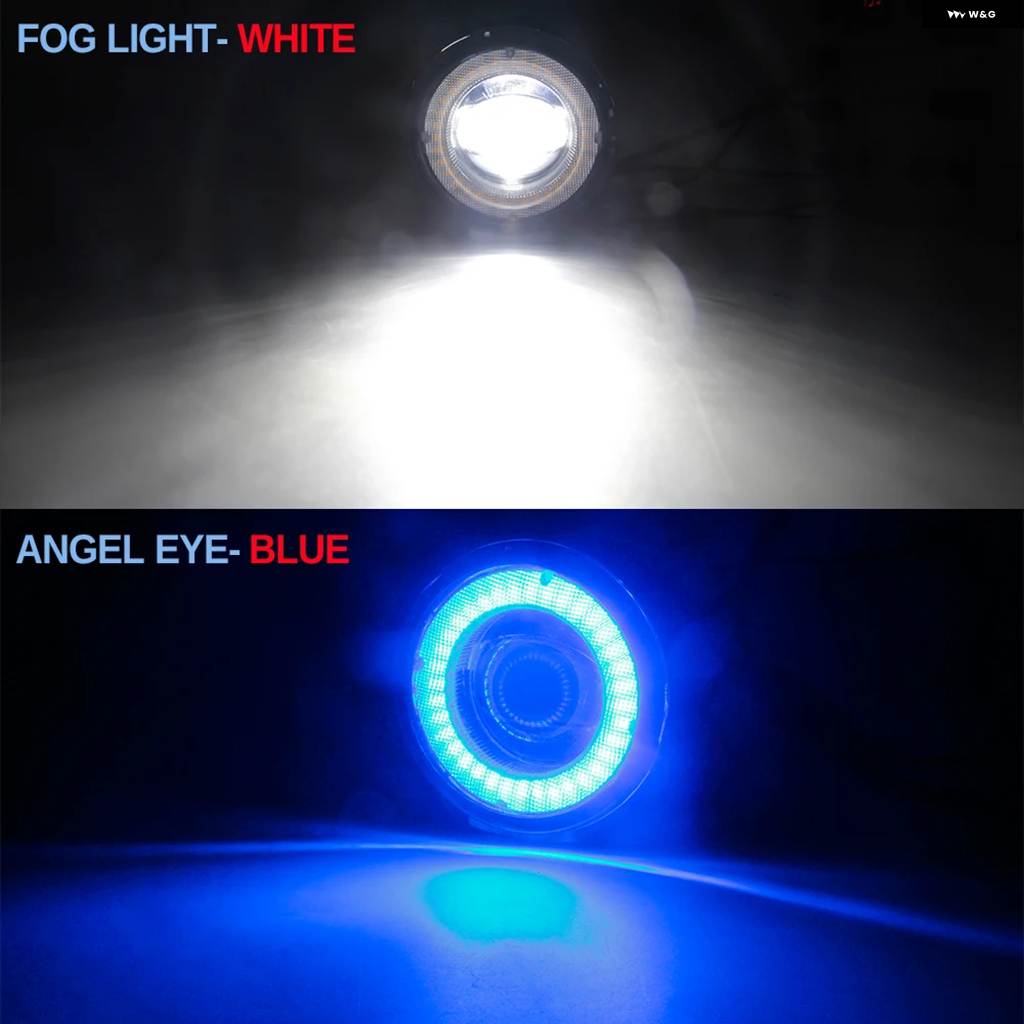 並行輸入品 30W フォグライト アセンブリ ホンダ シビック 2016-2021 タイプR カー LED レンズ エンジェルアイ DRL デイタイム ランニングの画像