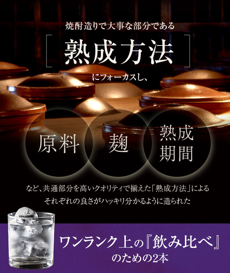 本坊酒造 数量限定【秘蔵の一献紫の雫 甕 樽 】お歳暮 750ml 2本 焼酎