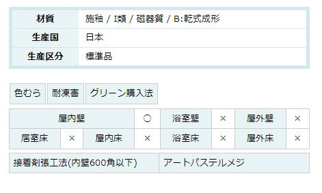 名古屋モザイク ラソワ42×13角テーパー [紙貼り]LAS-4213-002 : las