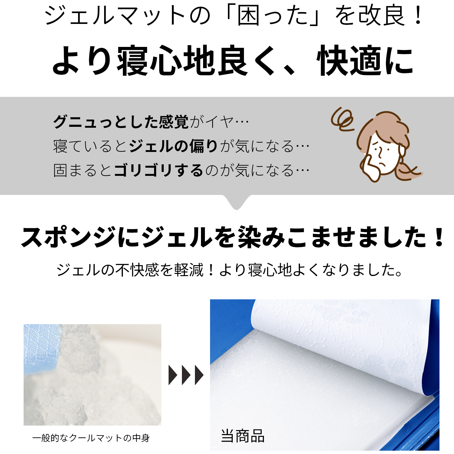 ひんやりマット クールマット 冷感 敷きパッド 夏 夏用 シングル ハーフ 枕パッド 敷パッド 接触冷感 冷感マット ジェルマット 冷感パッド AIFY アイフィー｜home-smile｜14