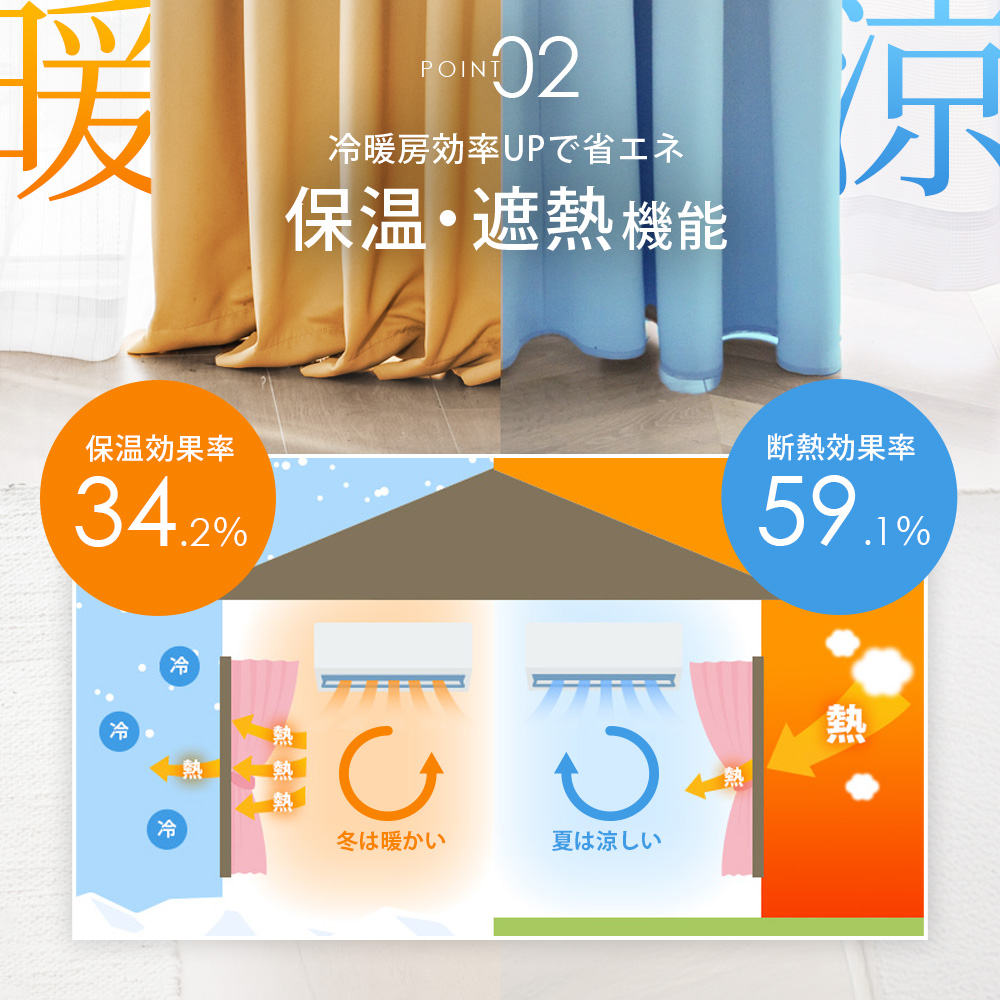 AIFY オーダーカーテン カーテン 遮光 オーダー 遮光カーテン 1級遮光