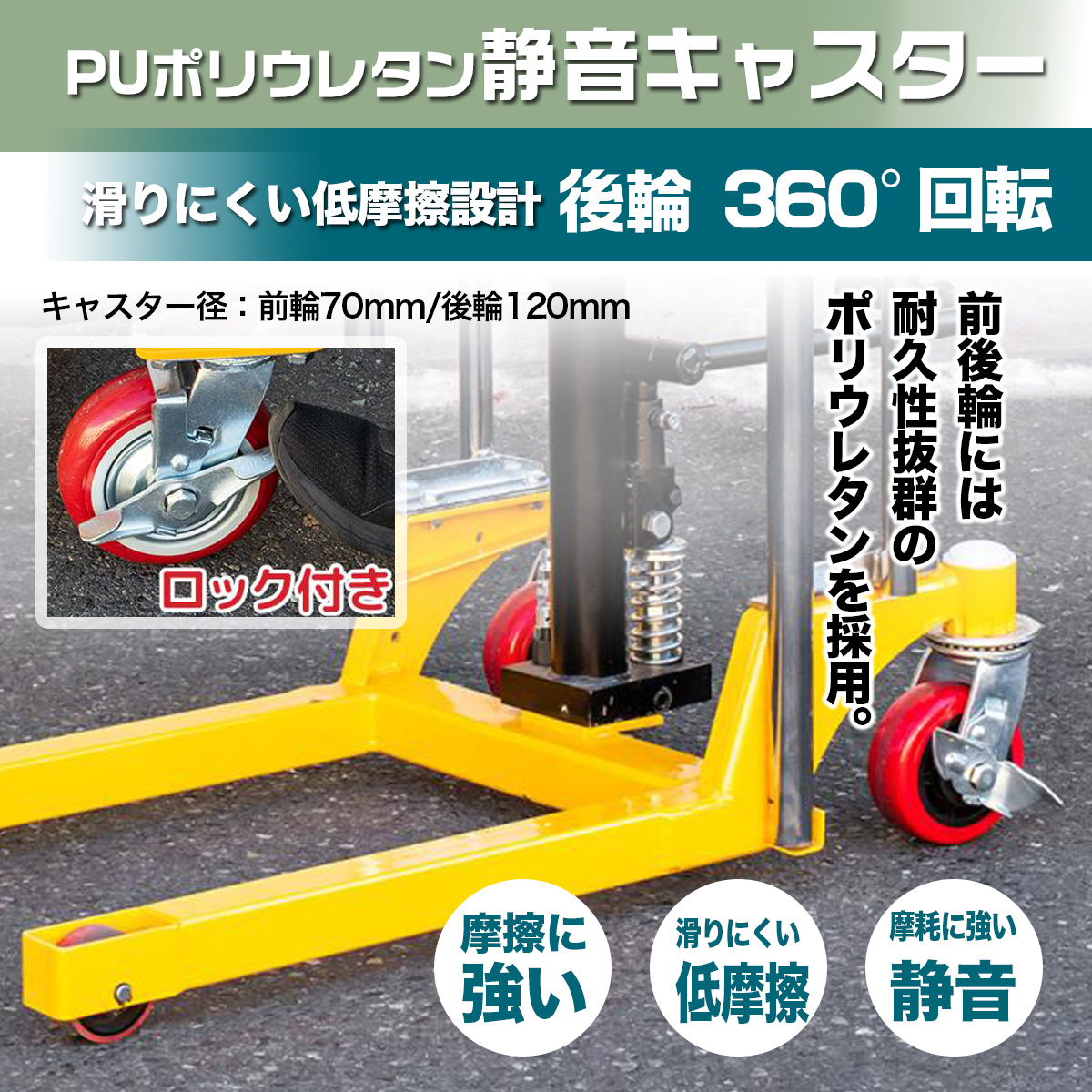ハンドフォークリフト 最大積載400kg リフト 昇降台 1台2役 フォーク