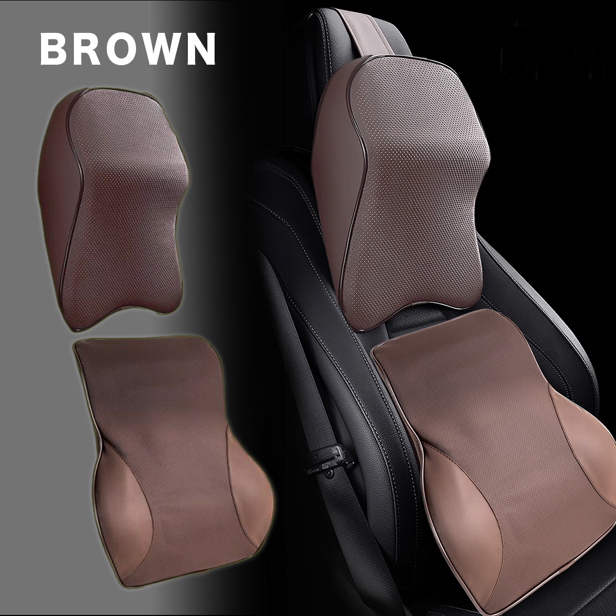 ネックパッド シートクッション YY-DK 低反発素材 カークッション 車用