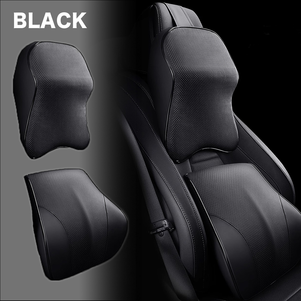 ネックパッド シートクッション YY-DU 低反発素材 カークッション 車用